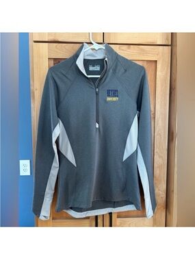 Under Armour Gray Quarter-Zip Pullover Bethel University medium M
